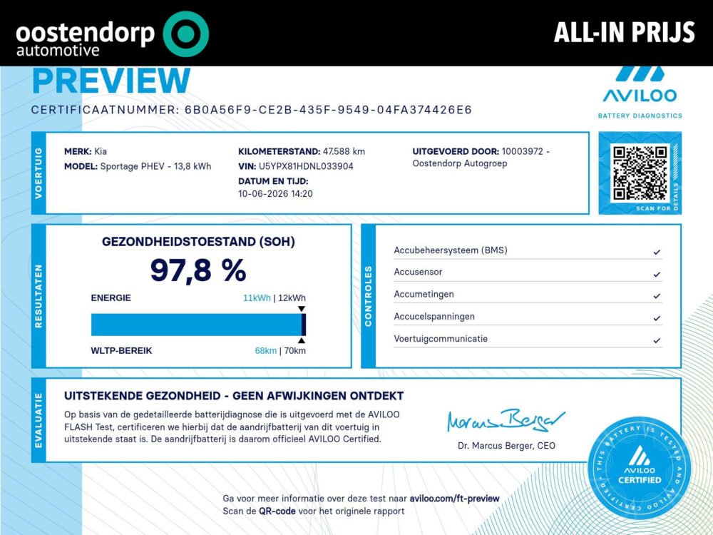 Kia Sportage 1.6 T-GDi Plug-in Hybrid AWD GT-Line | Stoelverwarming | Panoramadak |