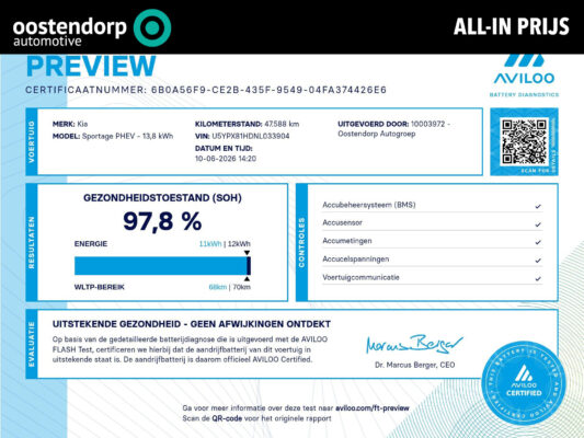 Kia Sportage 1.6 T-GDi Plug-in Hybrid AWD GT-Line | Stoelverwarming | Panoramadak |