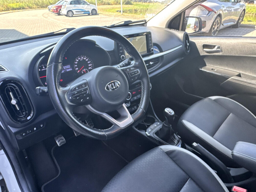 Kia Picanto 1.0 T-GDI X-Line Fabrieksgarantie Navigatie Stoelverwarming Camera AllSeason banden